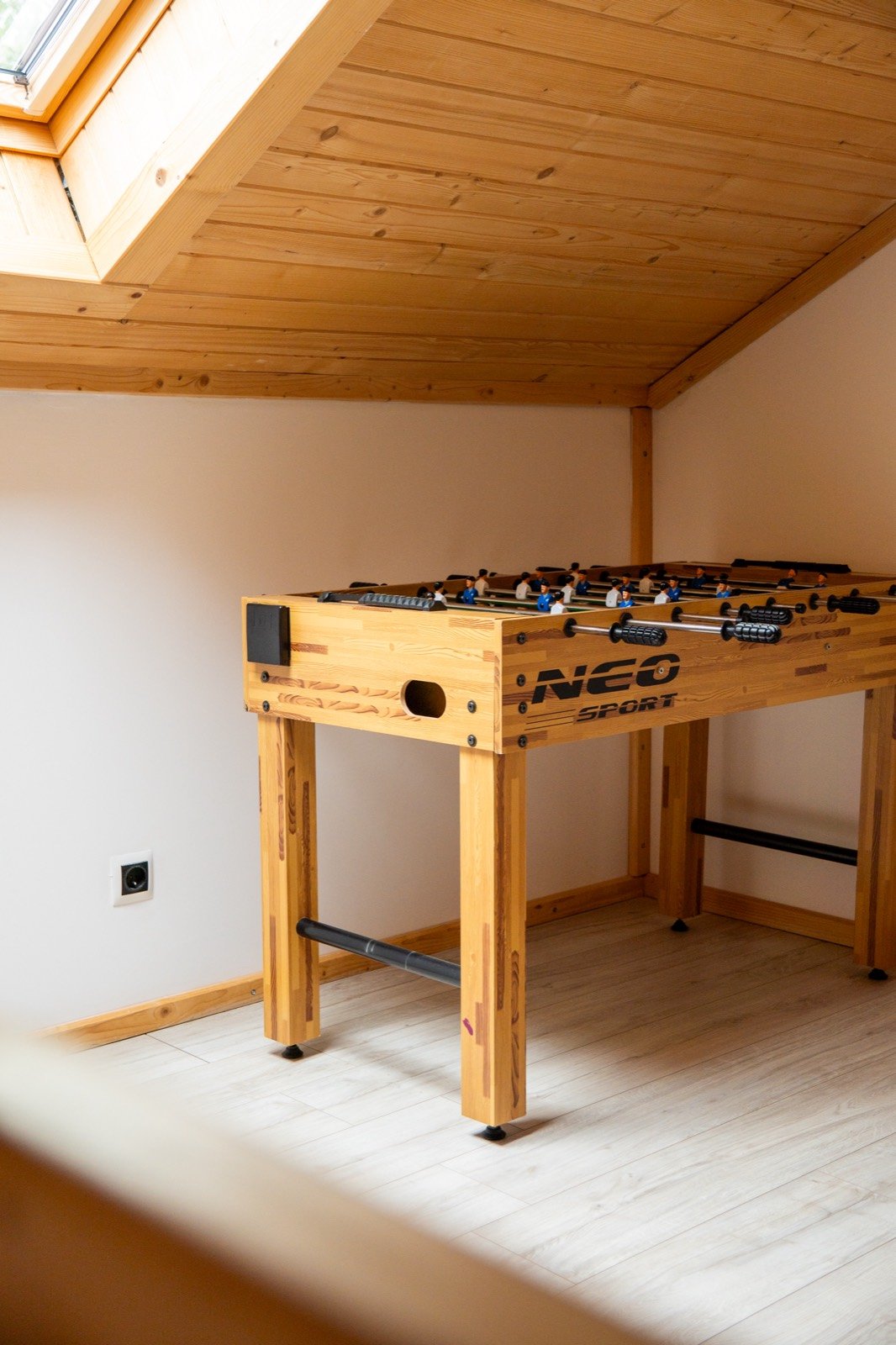 Tischfußball unterm Dach